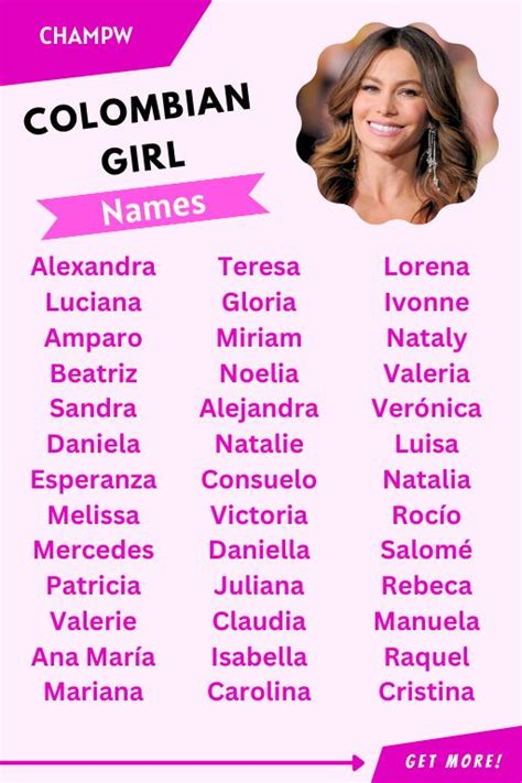 colombian girl names|nicknames for colombia.